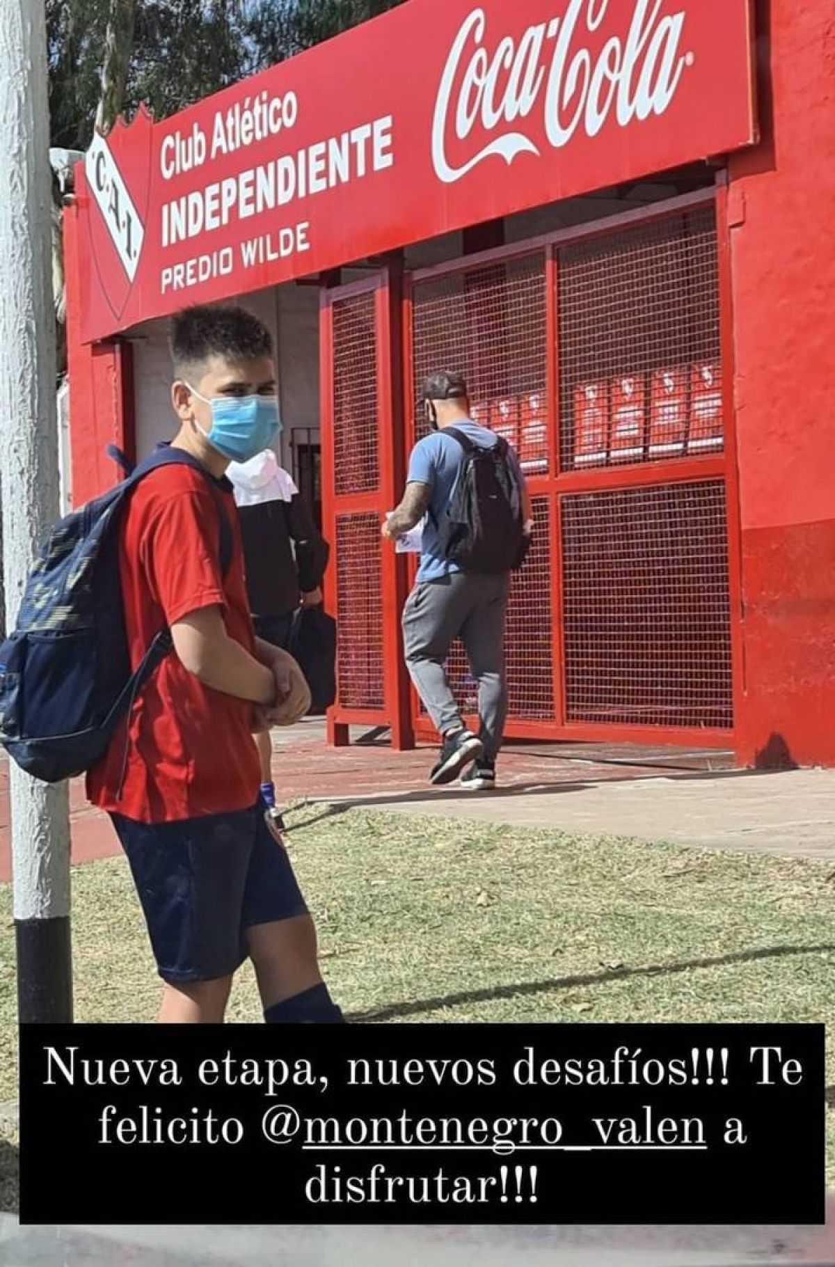 @Mati_Martinez - El Rolfi subió a IG su felicidad porque su hijo empezó a entrenar en #Independiente .