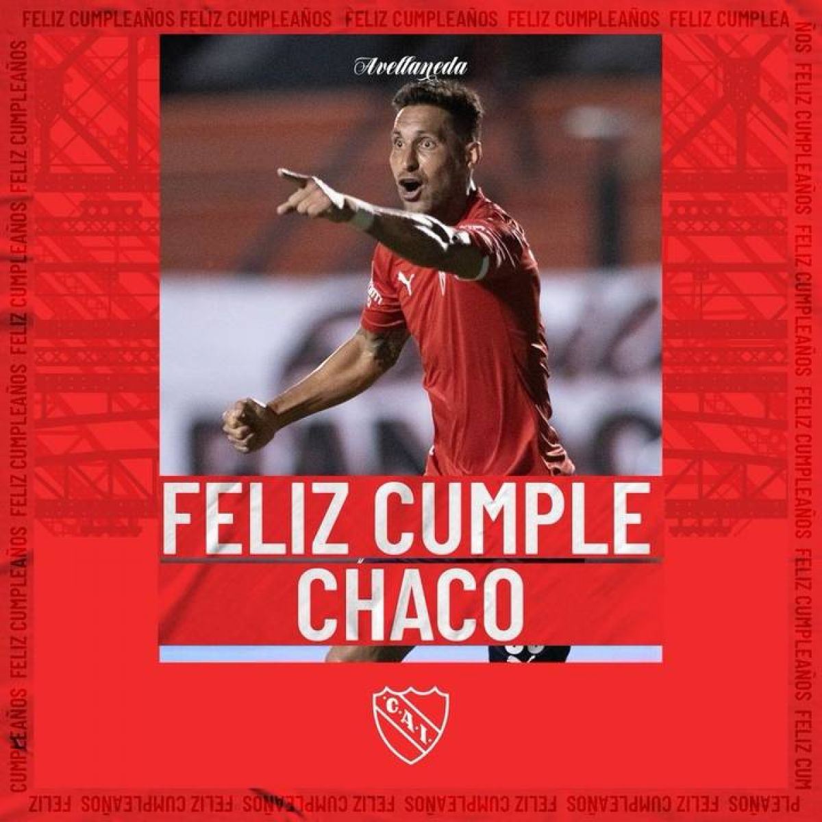 ¡Feliz cumpleaños Chaco!  #TodoRojo