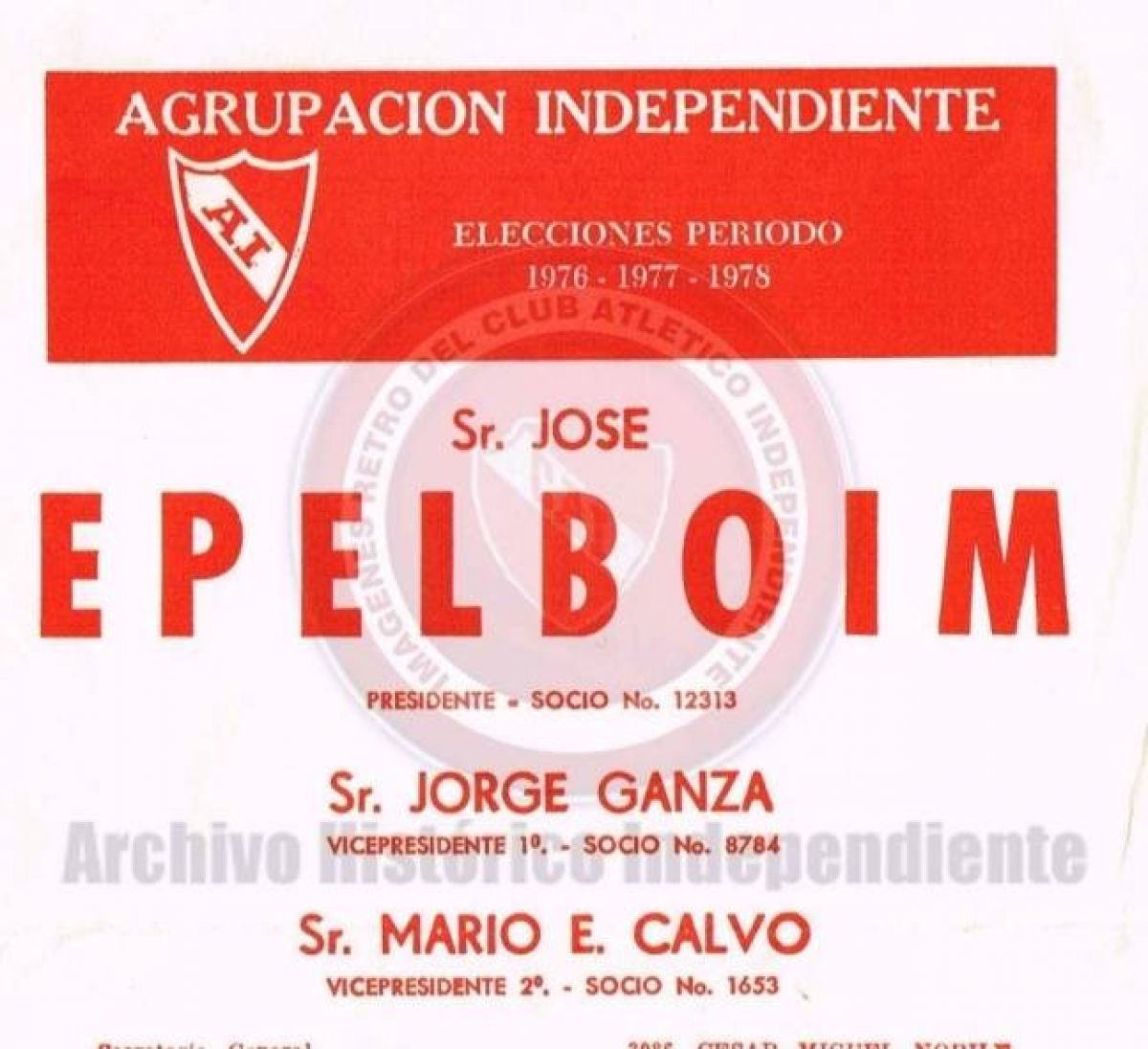 GRAN CAMPEÓN) RECUERDOS. JOSÉ EPELBOIM: "SERÁS ETERNO COMO EL TIEMPO Y FLORECERÁS EN CADA 28 DE NOVIEMBRE"...