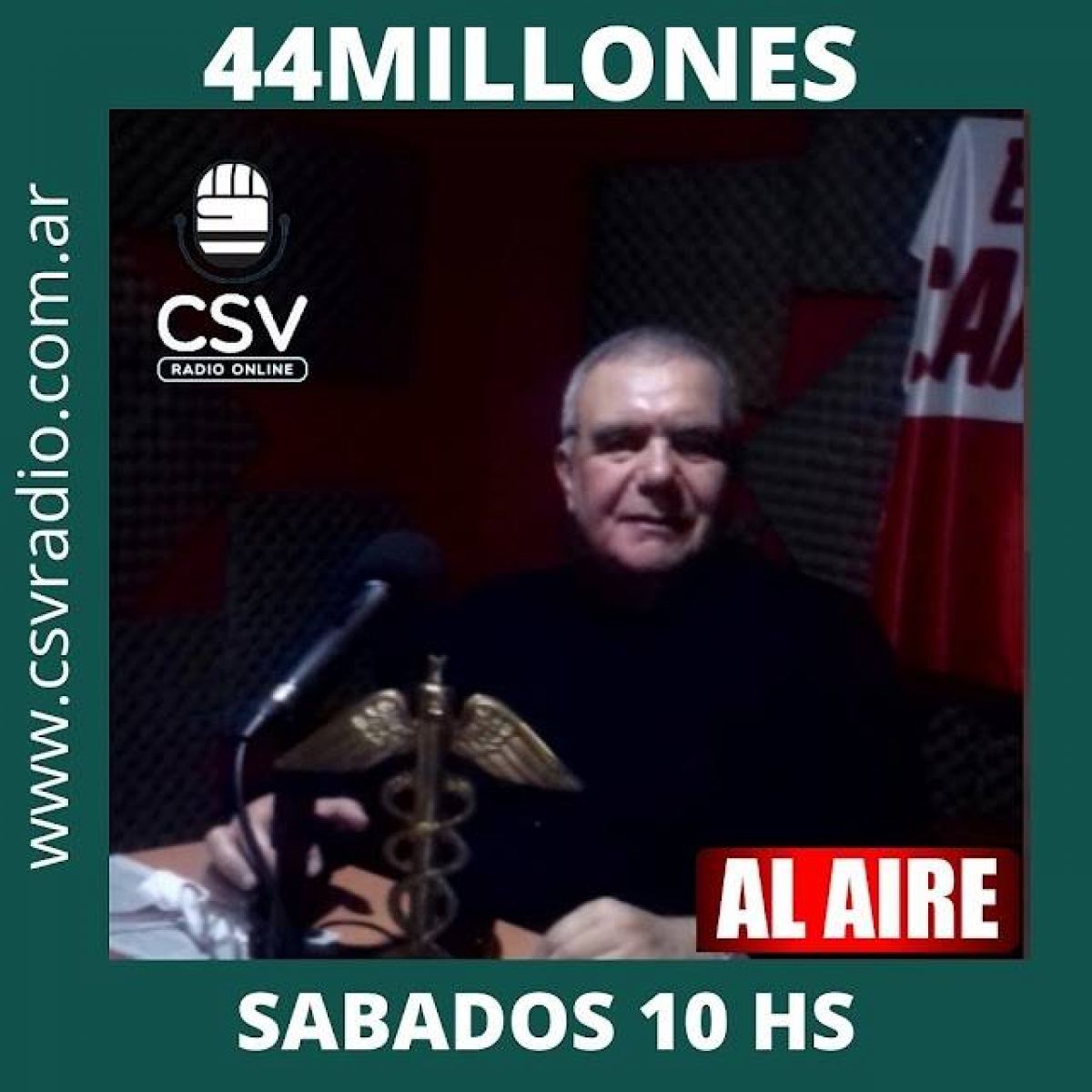Los sábados a las 10.00 hs. llega @44Millones con la conducción de Daniel Galoto. #CSV RADIO ONLINE.- @CSVRadio_online @CSViamonte @Emiliano451 @44millones #SÁBADO 10.00 HORAS. EN #CABA ...
