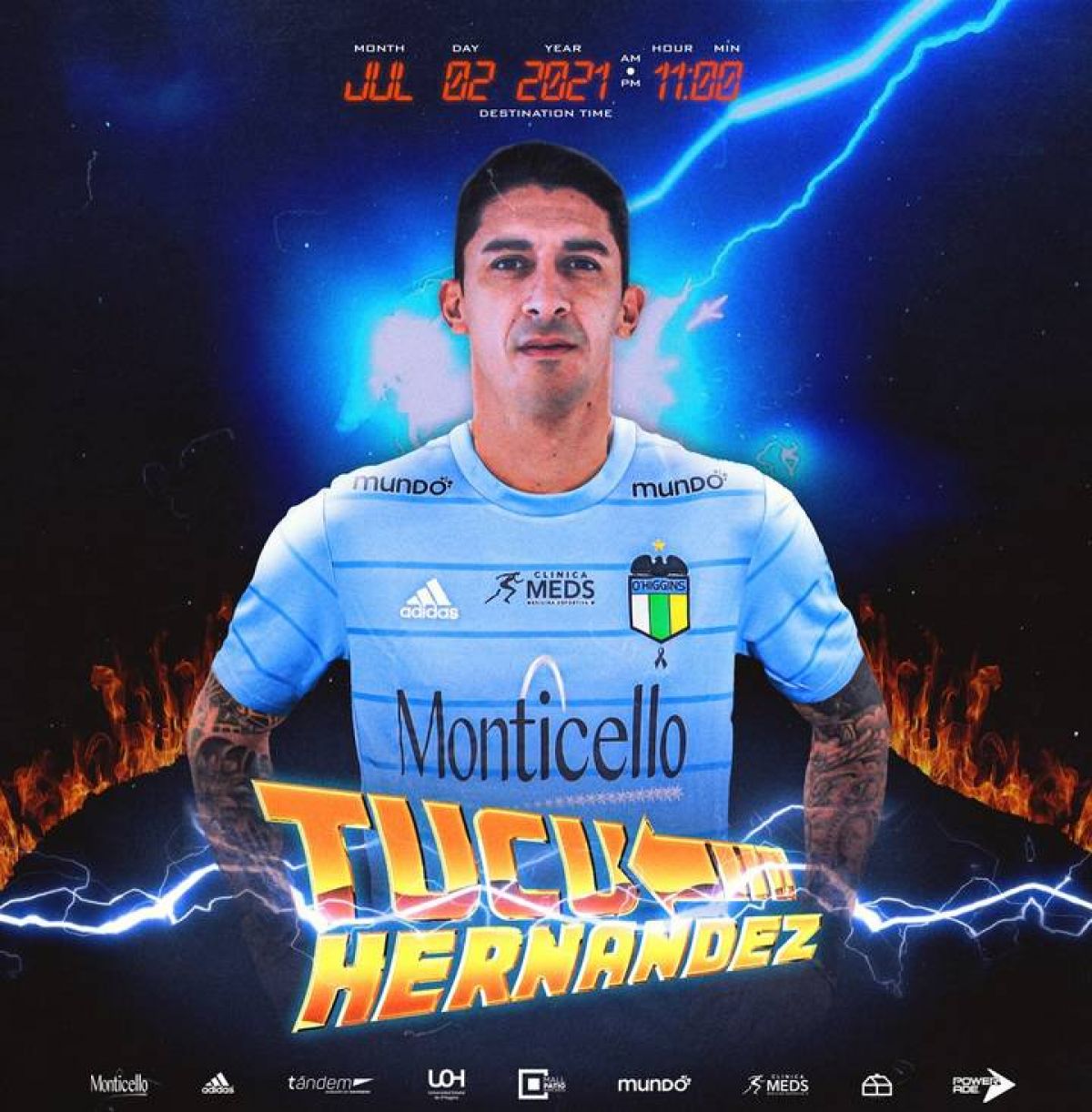 Hernández regresó a Chile.