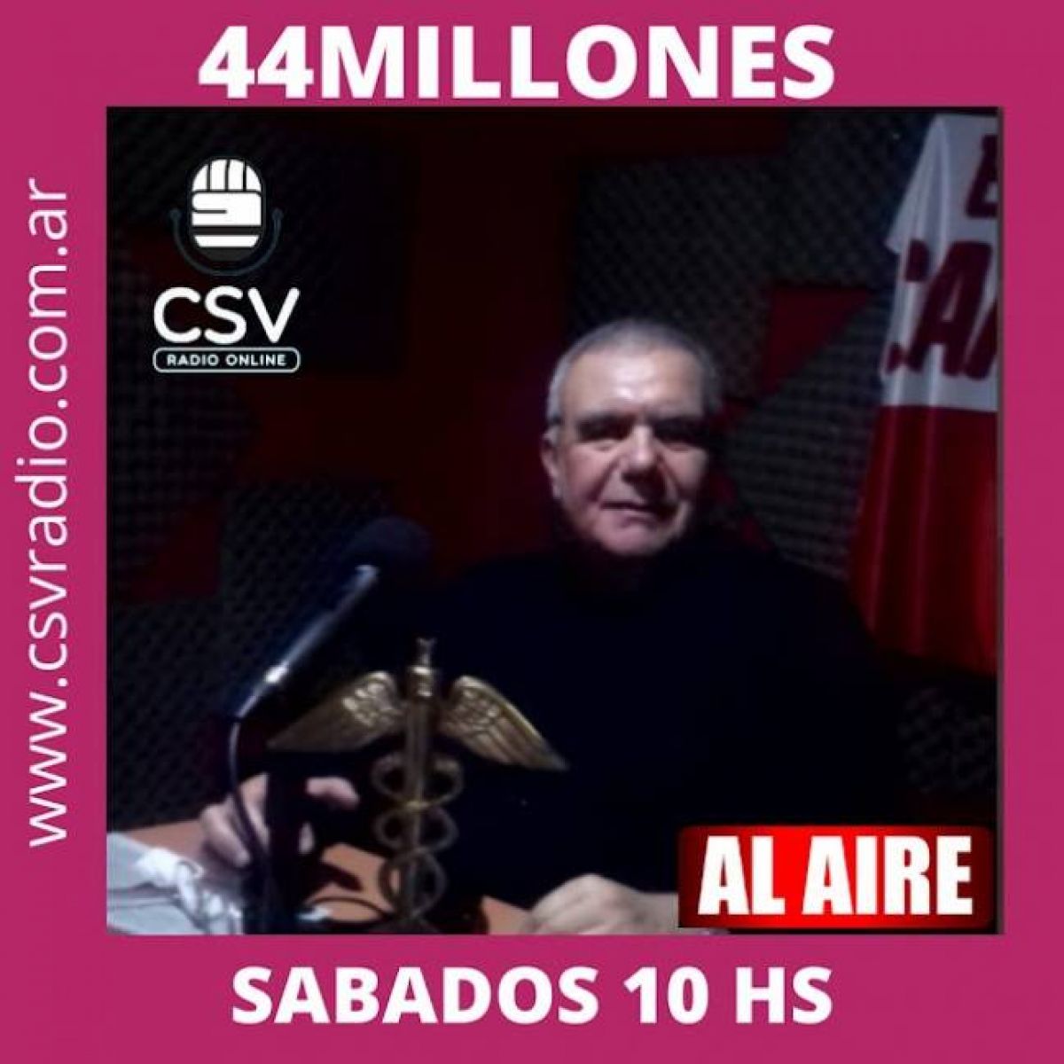 #CSV RADIO: SALUDOS DE DANIEL GALOTO. @44millones BibliotecaCSViamonte @CSViamonte ·