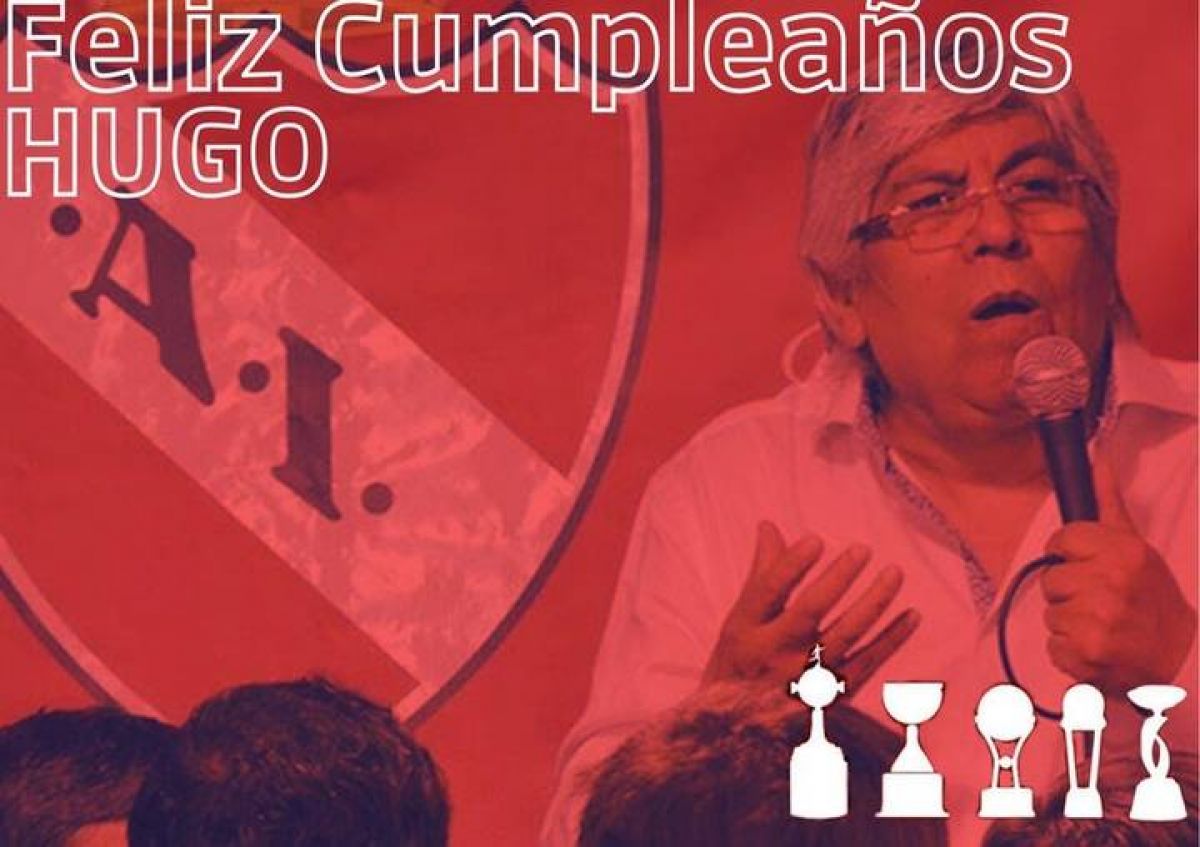 @AgrupIndepte Desde la Agrupación le deseamos un Feliz Cumpleaños al Presidente de nuestra Institución el Sr. Hugo Moyano.