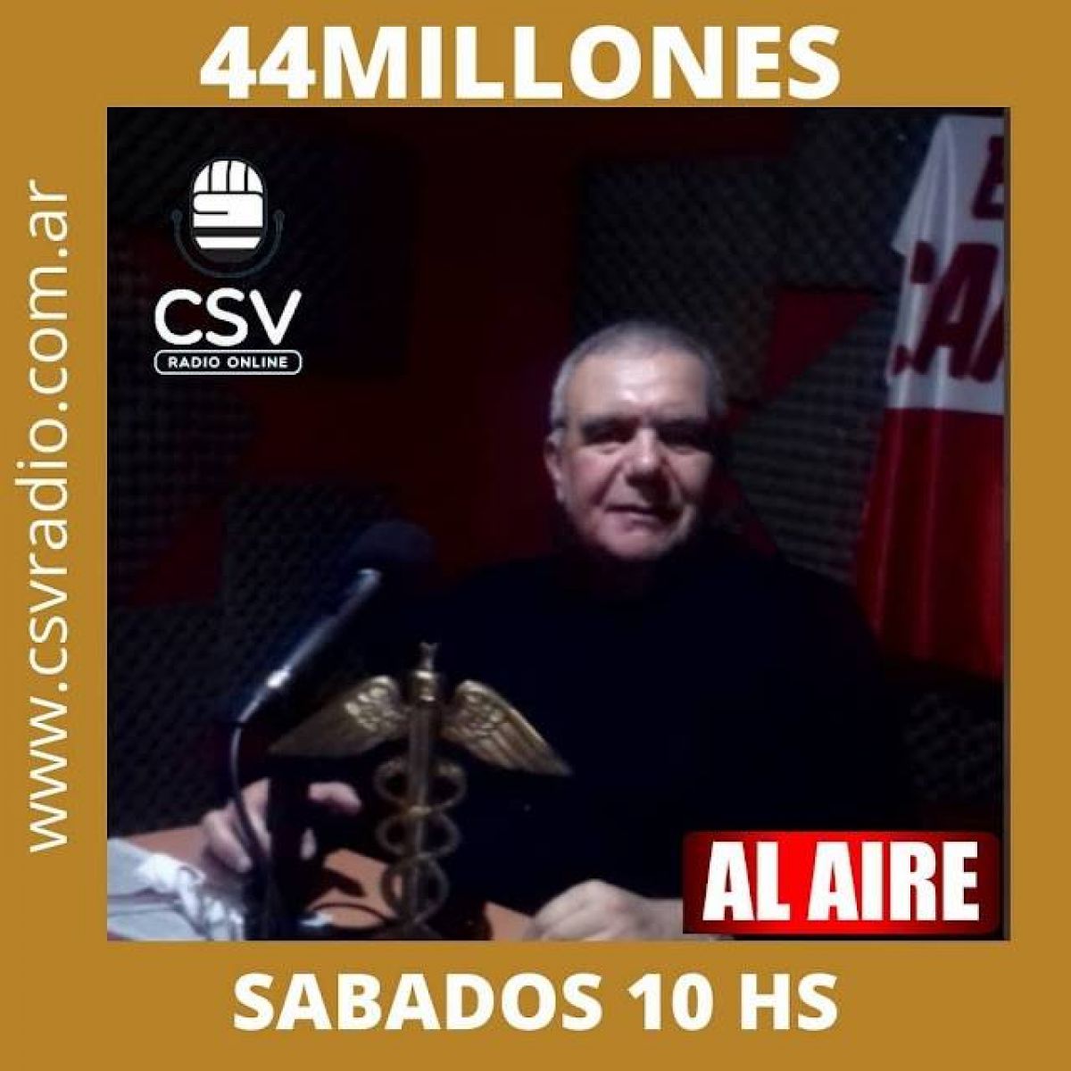 Los sábados a las 10.00 hs. llega @44Millones con la conducción de Daniel Galoto. www.csvradio.com.ar - @CSVRadio_online @CSViamonte @Emiliano451 @44millones .-