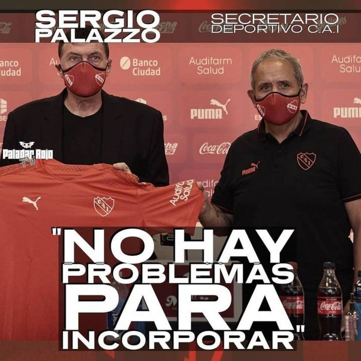Paladar Rojo) Sergio Palazzo: «No hay problemas para incorporar».
