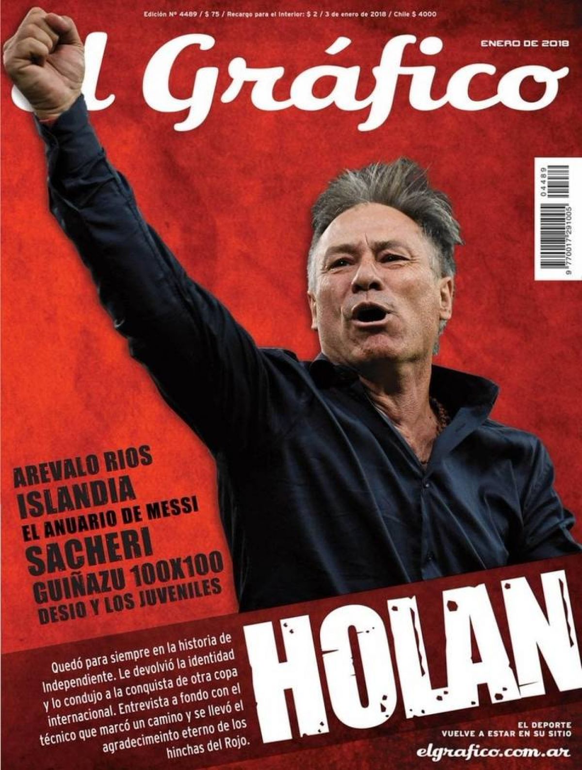#SoyDelRojo ) La última tapa de la histórica revista El Gráfico.