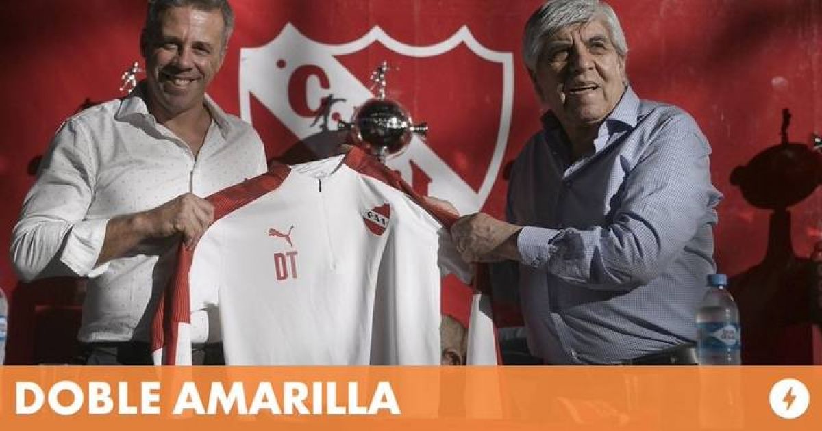 "DOBLE AMARILLA") CRISIS. Independiente: 30 técnicos en 20 años...
