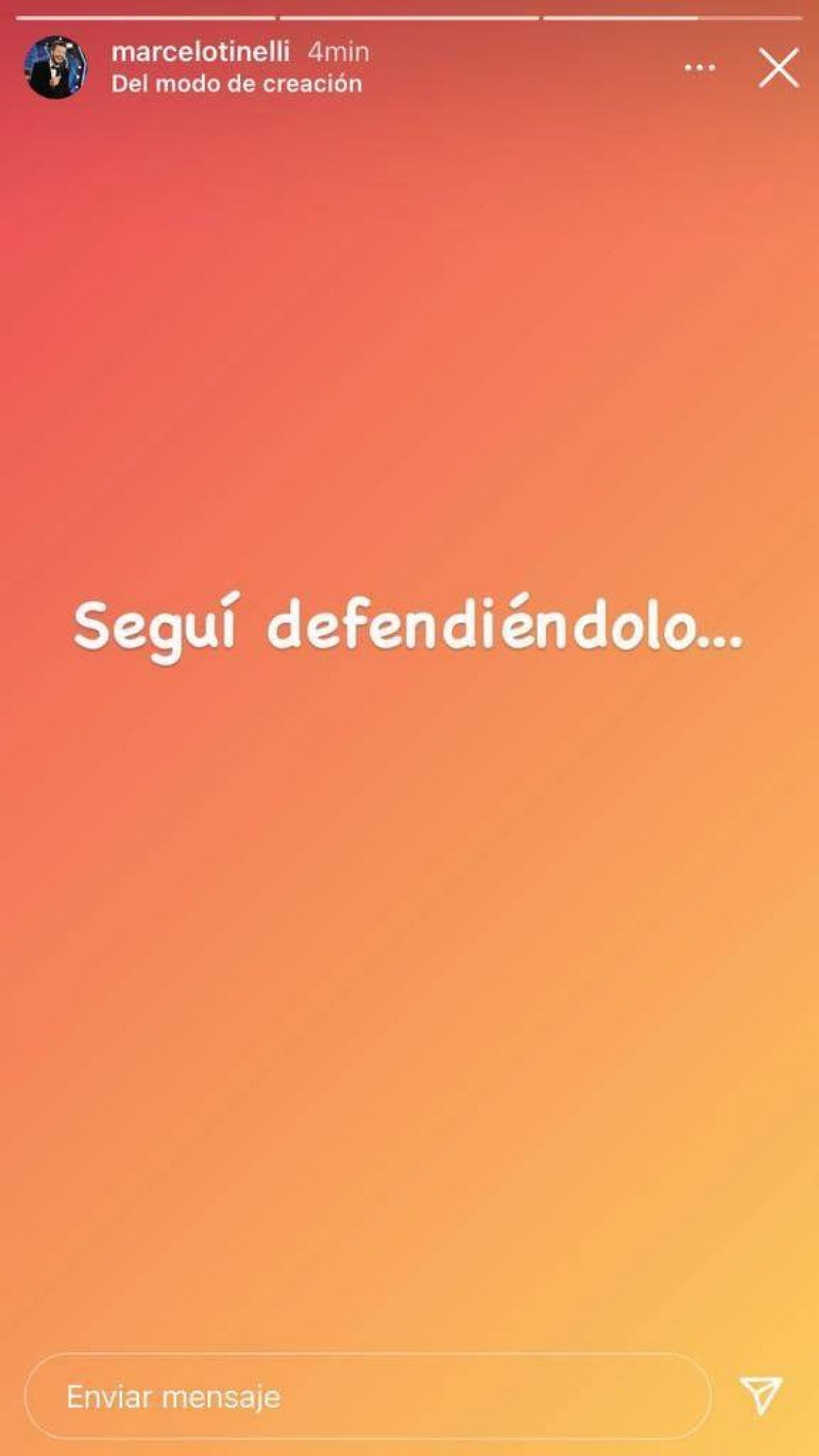 @oraldeportivaok ) Marcelo Tinelli, presidente de #SanLorenzo, y un mensaje para...