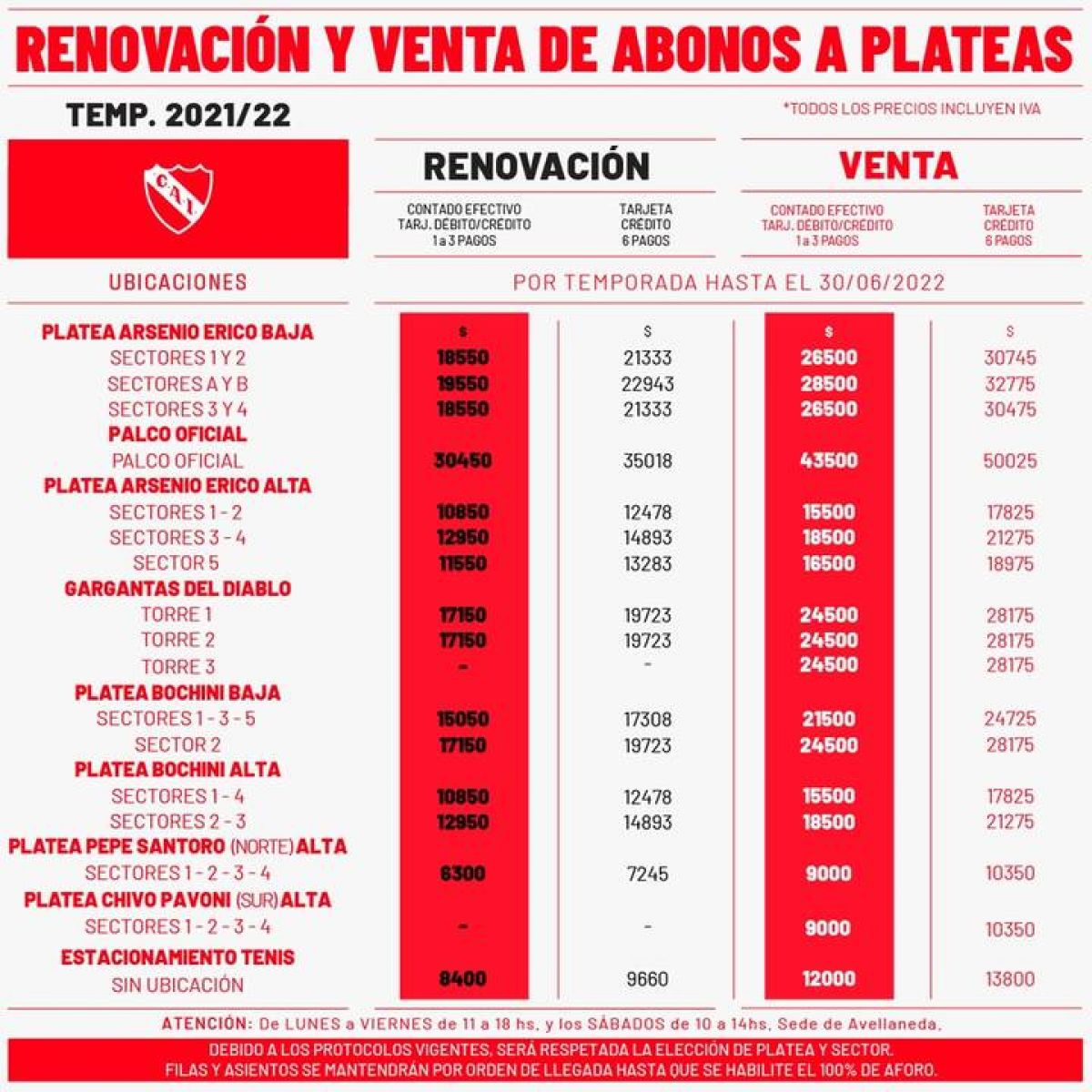 @Independiente Con o sin WhatsApp, mañana comienza la venta y renovación de abonos para volver al LdA .