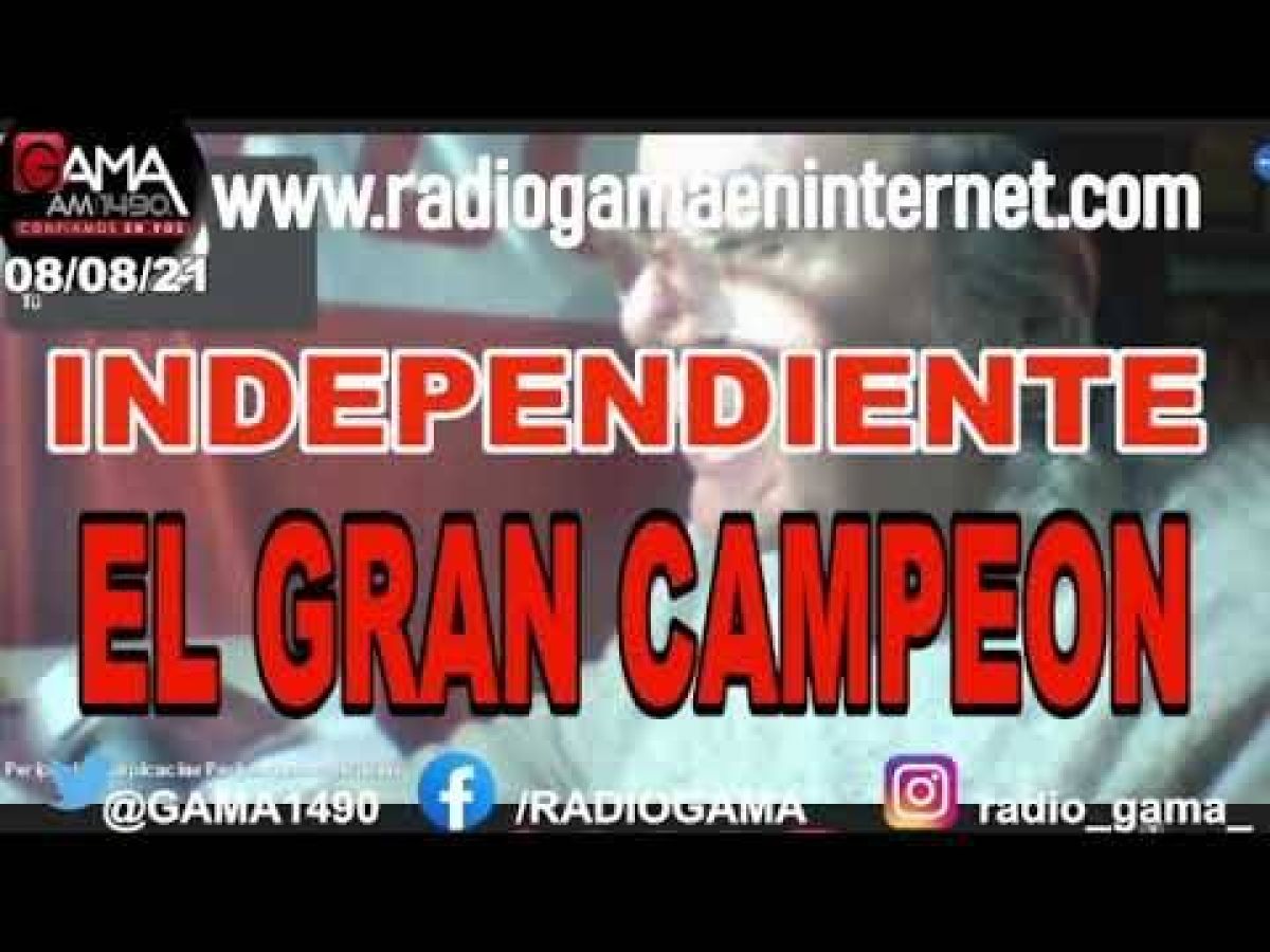 #Reportajes en el programa del domingo) "¡#Independiente, el Gran Campeón!". @gama1490 @INDEPENDIENTEgc.-