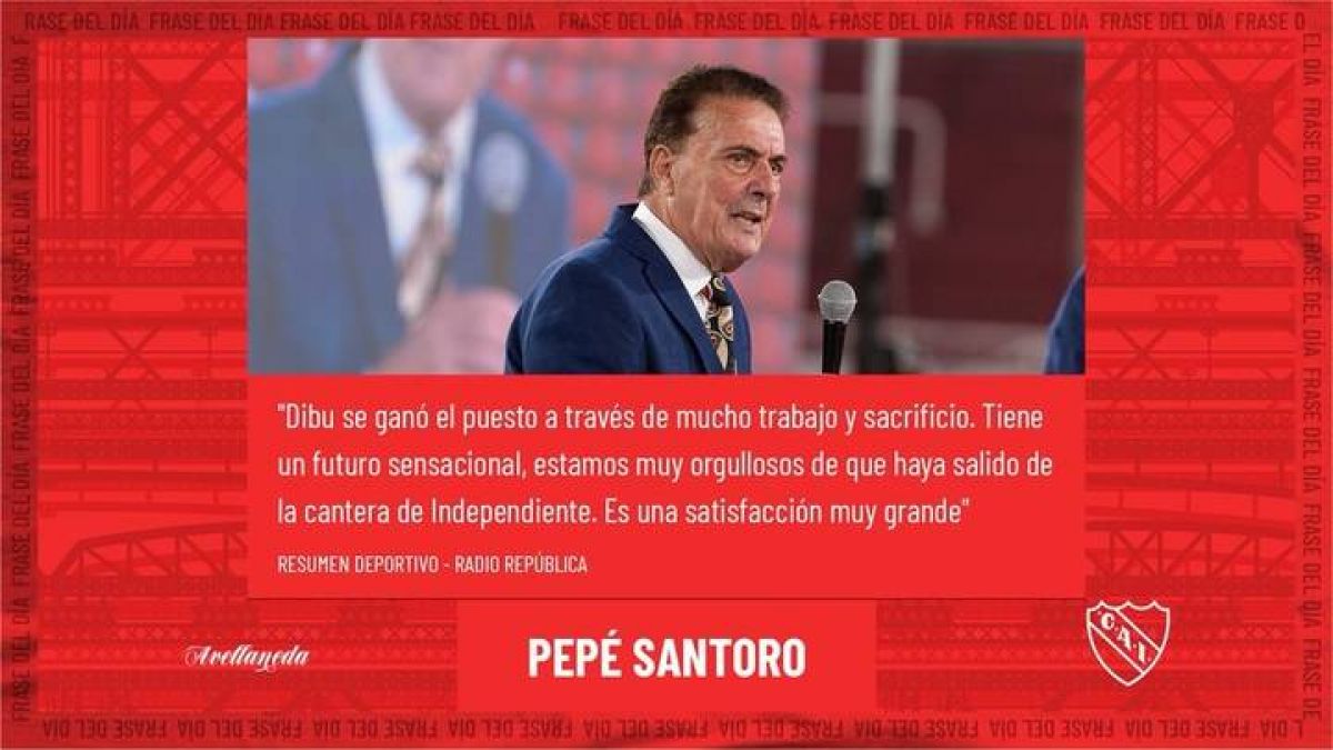 @Independiente Miguel Ángel Santoro y @emimartinezz1.-
