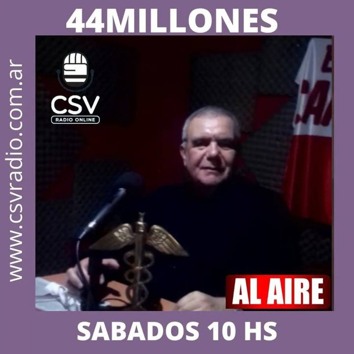 Los sábados a las 10.00 hs. llega @44millones con la conducción de Daniel Galoto. Escuchalo a través de: www.csvradio.com.ar.-