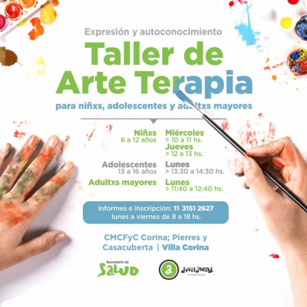 Municipio Avellaneda. @gestion_a. TALLER DE ARTE TERAPIA.